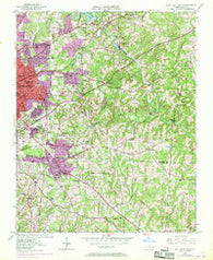 High Point East North Carolina Historical topographic map, 1:24000 scale, 7.5 X 7.5 Minute, Year 1950