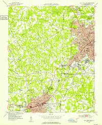 High Point West North Carolina Historical topographic map, 1:24000 scale, 7.5 X 7.5 Minute, Year 1949