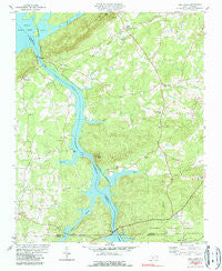 High Rock North Carolina Historical topographic map, 1:24000 scale, 7.5 X 7.5 Minute, Year 1980
