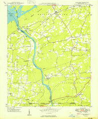 High Rock North Carolina Historical topographic map, 1:24000 scale, 7.5 X 7.5 Minute, Year 1949