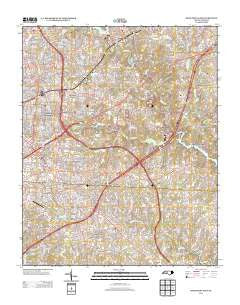 High Point East North Carolina Historical topographic map, 1:24000 scale, 7.5 X 7.5 Minute, Year 2013