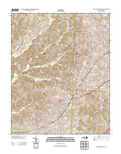 High Point West North Carolina Historical topographic map, 1:24000 scale, 7.5 X 7.5 Minute, Year 2013