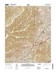 High Point West North Carolina Current topographic map, 1:24000 scale, 7.5 X 7.5 Minute, Year 2016