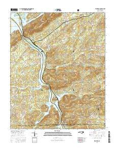 High Rock North Carolina Current topographic map, 1:24000 scale, 7.5 X 7.5 Minute, Year 2016