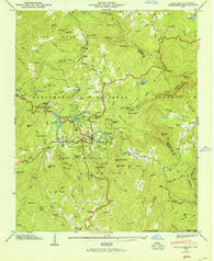 Highlands North Carolina Historical topographic map, 1:24000 scale, 7.5 X 7.5 Minute, Year 1946