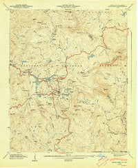 Highlands North Carolina Historical topographic map, 1:24000 scale, 7.5 X 7.5 Minute, Year 1947