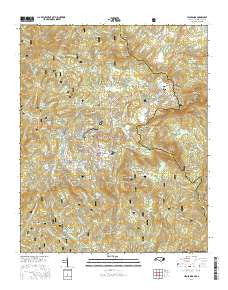 Highlands North Carolina Current topographic map, 1:24000 scale, 7.5 X 7.5 Minute, Year 2016