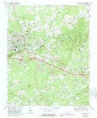 Hillsborough North Carolina Historical topographic map, 1:24000 scale, 7.5 X 7.5 Minute, Year 1968
