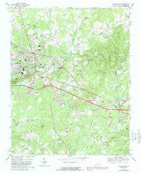 Hillsborough North Carolina Historical topographic map, 1:24000 scale, 7.5 X 7.5 Minute, Year 1968