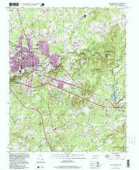 Hillsborough North Carolina Historical topographic map, 1:24000 scale, 7.5 X 7.5 Minute, Year 1997
