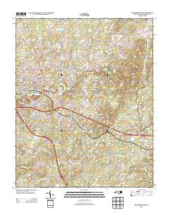 Hillsborough North Carolina Historical topographic map, 1:24000 scale, 7.5 X 7.5 Minute, Year 2013