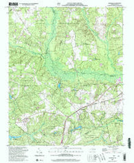 Hoffman North Carolina Historical topographic map, 1:24000 scale, 7.5 X 7.5 Minute, Year 2002
