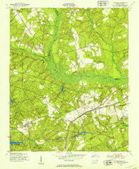 Hoffman North Carolina Historical topographic map, 1:24000 scale, 7.5 X 7.5 Minute, Year 1949