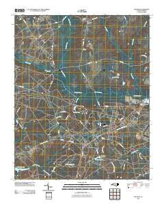 Hoffman North Carolina Historical topographic map, 1:24000 scale, 7.5 X 7.5 Minute, Year 2010