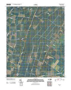 Hoke North Carolina Historical topographic map, 1:24000 scale, 7.5 X 7.5 Minute, Year 2010