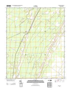 Hoke North Carolina Historical topographic map, 1:24000 scale, 7.5 X 7.5 Minute, Year 2013
