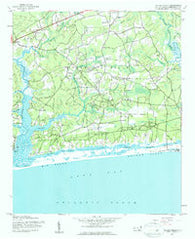 Holden Beach North Carolina Historical topographic map, 1:24000 scale, 7.5 X 7.5 Minute, Year 1943