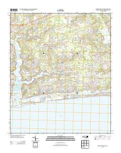 Holden Beach North Carolina Historical topographic map, 1:24000 scale, 7.5 X 7.5 Minute, Year 2013