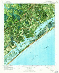 Holly Ridge North Carolina Historical topographic map, 1:24000 scale, 7.5 X 7.5 Minute, Year 1970