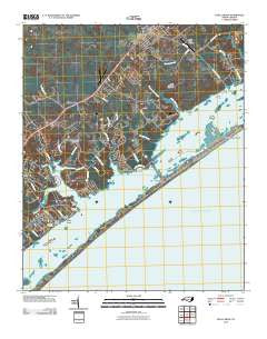 Holly Ridge North Carolina Historical topographic map, 1:24000 scale, 7.5 X 7.5 Minute, Year 2010