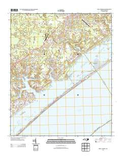 Holly Ridge North Carolina Historical topographic map, 1:24000 scale, 7.5 X 7.5 Minute, Year 2013
