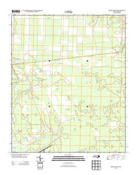 Honey Island North Carolina Historical topographic map, 1:24000 scale, 7.5 X 7.5 Minute, Year 2013