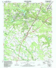 Hope Mills North Carolina Historical topographic map, 1:24000 scale, 7.5 X 7.5 Minute, Year 1986