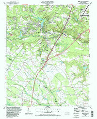 Hope Mills North Carolina Historical topographic map, 1:24000 scale, 7.5 X 7.5 Minute, Year 1986