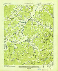 Horse Shoe North Carolina Historical topographic map, 1:24000 scale, 7.5 X 7.5 Minute, Year 1935