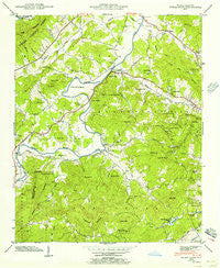 Horse Shoe North Carolina Historical topographic map, 1:24000 scale, 7.5 X 7.5 Minute, Year 1942