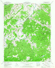 Horse Shoe North Carolina Historical topographic map, 1:24000 scale, 7.5 X 7.5 Minute, Year 1965