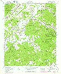 Horse Shoe North Carolina Historical topographic map, 1:24000 scale, 7.5 X 7.5 Minute, Year 1965