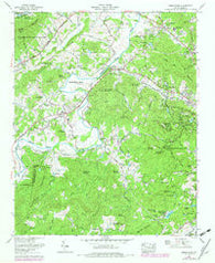 Horse Shoe North Carolina Historical topographic map, 1:24000 scale, 7.5 X 7.5 Minute, Year 1965