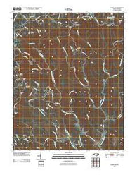 Horse Gap North Carolina Historical topographic map, 1:24000 scale, 7.5 X 7.5 Minute, Year 2010