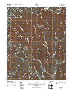 Horse Gap North Carolina Historical topographic map, 1:24000 scale, 7.5 X 7.5 Minute, Year 2010