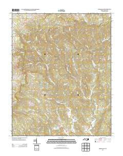 Horse Gap North Carolina Historical topographic map, 1:24000 scale, 7.5 X 7.5 Minute, Year 2013