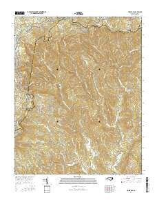 Horse Gap North Carolina Current topographic map, 1:24000 scale, 7.5 X 7.5 Minute, Year 2016