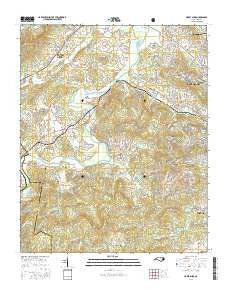 Horse Shoe North Carolina Current topographic map, 1:24000 scale, 7.5 X 7.5 Minute, Year 2016