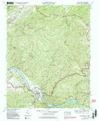 Hot Springs North Carolina Historical topographic map, 1:24000 scale, 7.5 X 7.5 Minute, Year 1940