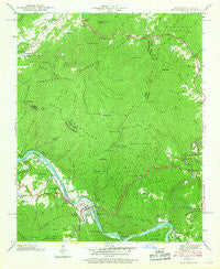 Hot Springs North Carolina Historical topographic map, 1:24000 scale, 7.5 X 7.5 Minute, Year 1940