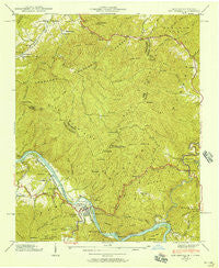 Hot Springs North Carolina Historical topographic map, 1:24000 scale, 7.5 X 7.5 Minute, Year 1940