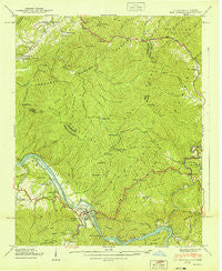 Hot Springs North Carolina Historical topographic map, 1:24000 scale, 7.5 X 7.5 Minute, Year 1940