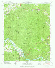 Hot Springs North Carolina Historical topographic map, 1:24000 scale, 7.5 X 7.5 Minute, Year 1940