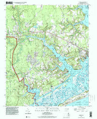 Hubert North Carolina Historical topographic map, 1:24000 scale, 7.5 X 7.5 Minute, Year 1997