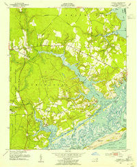 Hubert North Carolina Historical topographic map, 1:24000 scale, 7.5 X 7.5 Minute, Year 1952