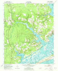 Hubert North Carolina Historical topographic map, 1:24000 scale, 7.5 X 7.5 Minute, Year 1952