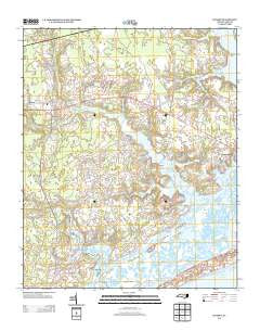 Hubert North Carolina Historical topographic map, 1:24000 scale, 7.5 X 7.5 Minute, Year 2013