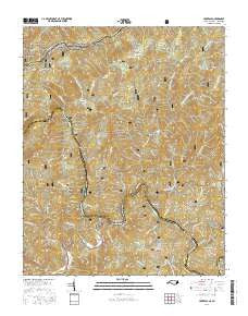 Huntdale North Carolina Current topographic map, 1:24000 scale, 7.5 X 7.5 Minute, Year 2016