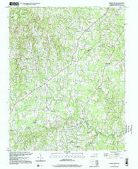 Hurdle Mills North Carolina Historical topographic map, 1:24000 scale, 7.5 X 7.5 Minute, Year 1997