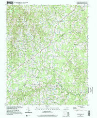 Hurdle Mills North Carolina Historical topographic map, 1:24000 scale, 7.5 X 7.5 Minute, Year 1997